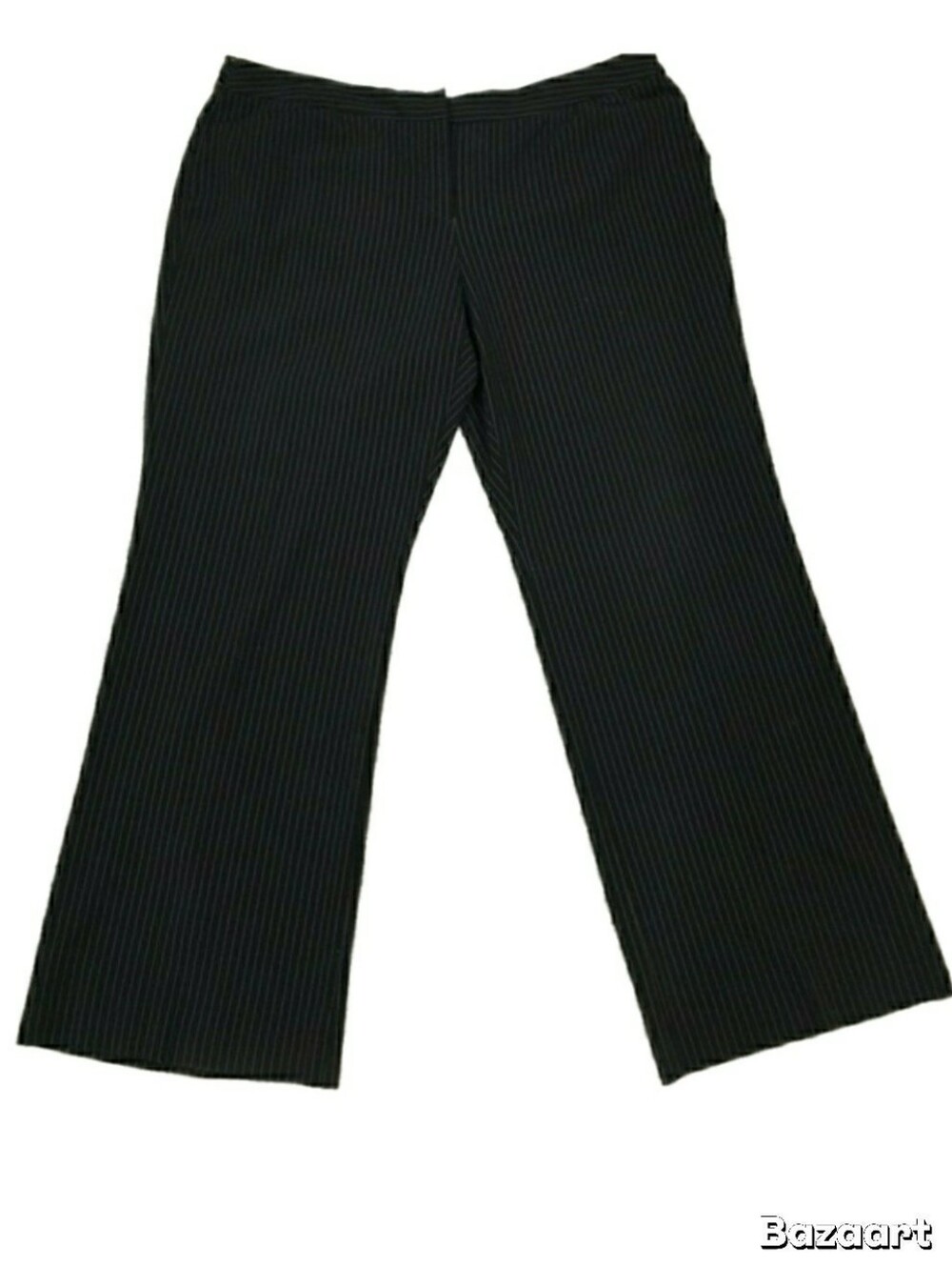 Worthington Black Pinstripe Trousers, Size 20W - Picture 2 of 9